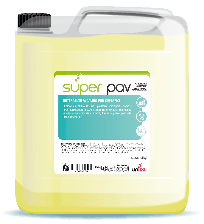 Super Pav Pulizia di Fondo Pavimenti 12kg Cf 4 Pz