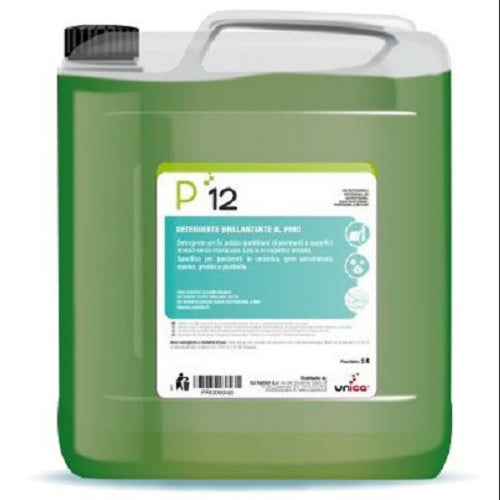 P 12 Detergente Brillantante al Pino 5lt Cf 4 Pz